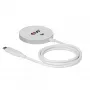 Langaton latausalusta club 3d CAC-3026 25W Qi2 magneettinen alusta, Qi 2.2 MagSafe-yhteensopiva, 1 m kaapeli, valkoinen