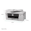 Monitoiminen mustesuihkutulostin Brother MFC-J6760DW — A3, 1200 x 4800 DPI, 31 sivua/min, WLAN, Ethernet