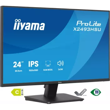Näyttö IIYAMA X2493HSU-B1 24 tuuman (60,5 cm) IPS 16:10 HDMI DisplayPort 2×USB