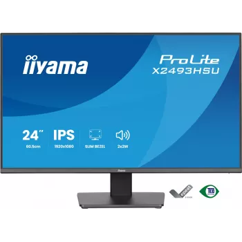 Näyttö IIYAMA X2493HSU-B1 24 tuuman (60,5 cm) IPS 16:10 HDMI DisplayPort 2×USB