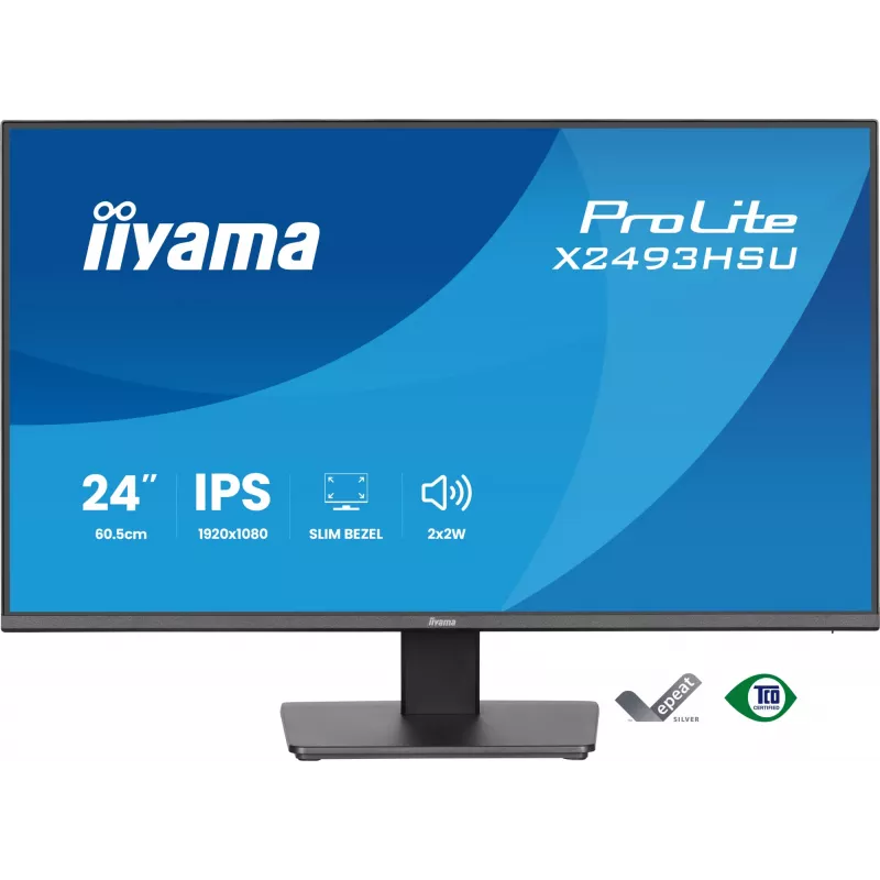 Näyttö IIYAMA X2493HSU-B1 24 tuuman (60,5 cm) IPS 16:10 HDMI DisplayPort 2×USB