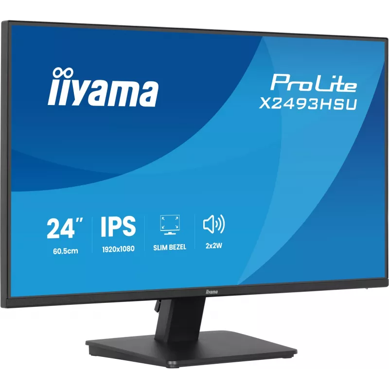 Näyttö IIYAMA X2493HSU-B1 24 tuuman (60,5 cm) IPS 16:10 HDMI DisplayPort 2×USB