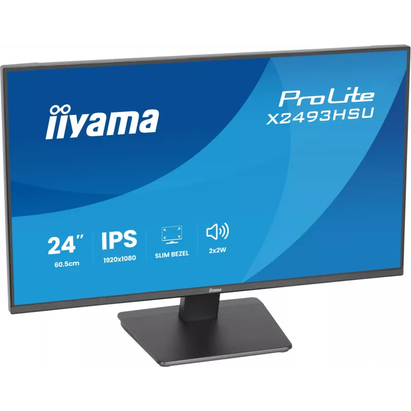 Näyttö IIYAMA X2493HSU-B1 24 tuuman (60,5 cm) IPS 16:10 HDMI DisplayPort 2×USB