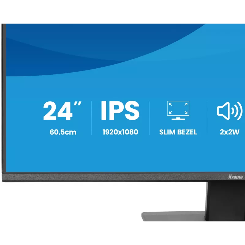 Näyttö IIYAMA X2493HSU-B1 24 tuuman (60,5 cm) IPS 16:10 HDMI DisplayPort 2×USB