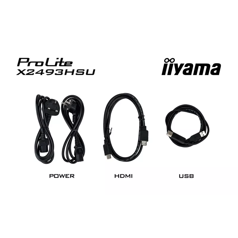 Näyttö IIYAMA X2493HSU-B1 24 tuuman (60,5 cm) IPS 16:10 HDMI DisplayPort 2×USB