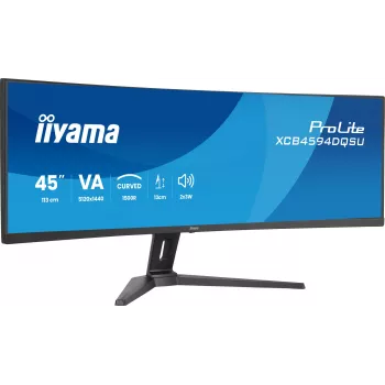 Tietokonenäyttö IIYAMA XCB4594DQSU-B1 44 tuuman (111.8 cm) Curved Dual QHD 5120×1440 VA LED, 2 ms, USB-C, USB 3.2, VESA, kaiuttimet