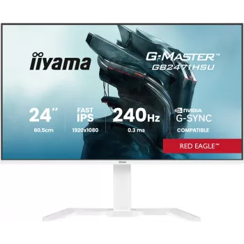 Näyttö IIYAMA G-Master GB2471HSU-W1 23,8 tuuman (60,5 cm) Full HD HDMI/DP/USB valkoinen