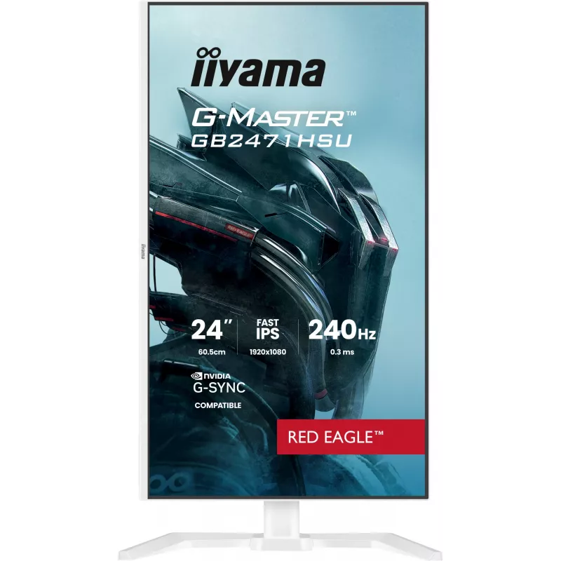 Näyttö IIYAMA G-Master GB2471HSU-W1 23,8 tuuman (60,5 cm) Full HD HDMI/DP/USB valkoinen
