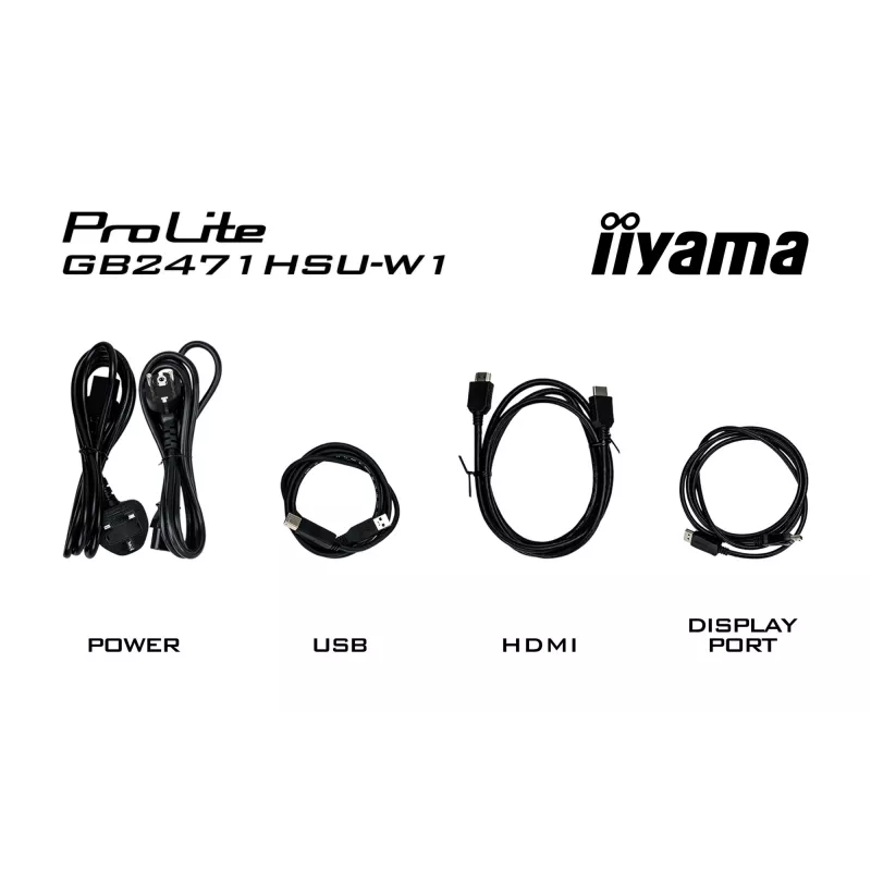 Näyttö IIYAMA G-Master GB2471HSU-W1 23,8 tuuman (60,5 cm) Full HD HDMI/DP/USB valkoinen