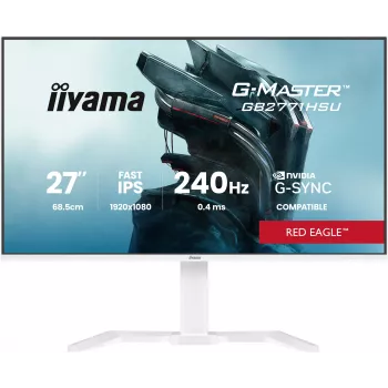 Pelimonitori IIYAMA GB2771HSU-W1 27 tuuman (68,6 cm) Full HD – HDMI, DisplayPort, USB – valkoinen
