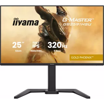 Pelimonitori IIYAMA G-Master GB2591HSU-B1 24,5 tuuman (68,6 cm) Full HD – HDMI/DisplayPort/USB, musta