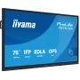 Interaktiivinen taulunäyttö IIYAMA TE7513A-B2AG 75 inch 4K UHD kosketusnäyttö, 500 cd/m², Wi‑Fi, Android, 24/7