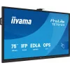 Interaktiivinen taulunäyttö IIYAMA TE7513A-B2AG 75 inch 4K UHD kosketusnäyttö, 500 cd/m², Wi‑Fi, Android, 24/7