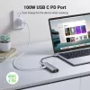 USB-C-keskitin UGREEN 90568 2 USB 3.0 HDMI RJ45 SD TF PD -portti