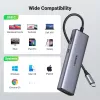 USB-C-keskitin UGREEN 90568 2 USB 3.0 HDMI RJ45 SD TF PD -portti
