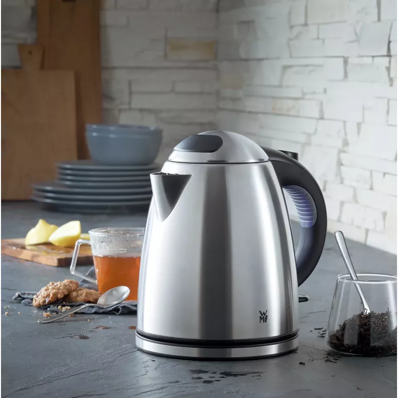 WMF Stelio 0413010012 vedenkeitin 1,2 l 2400 W musta, ruostumaton teräs