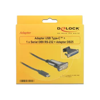 Sarjakaapeli DeLOCK 62904 musta 1,8 m DB-9