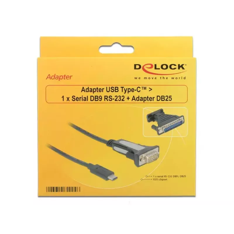 Sarjakaapeli DeLOCK 62904 musta 1,8 m DB-9