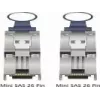 Mini-SAS-kaapeli 26-pin DeLOCK 83061 1 m musta
