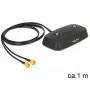 DeLOCK 88739 antennijalusta, 2x SMA, 1 m kaapeli, musta