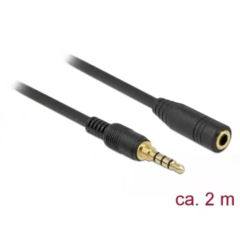 Audiokaapeli DeLOCK 85631 2 m 3,5 mm musta