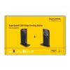 DeLOCK USB-telakka Dual DisplayPort 4K USB 3.2 LAN audio