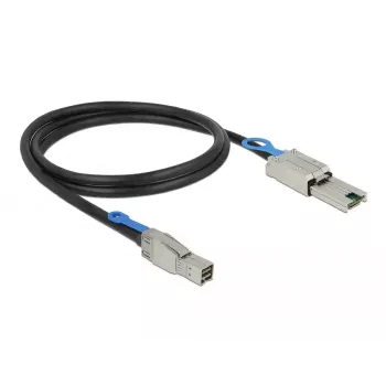 Verkkokaapeli DeLOCK 83734 Mini SAS HD SFF-8644 - Mini SAS SFF-8088 1 m musta