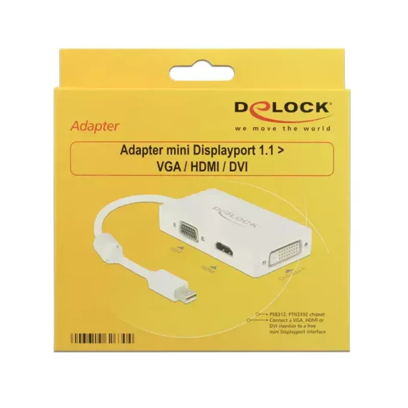 Kaapeli DeLOCK 0,16 m DisplayPort VGA HDMI DVI