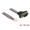 Sarjakaapeli DeLOCK 89632 musta harmaa punainen 0,3 m DB-9