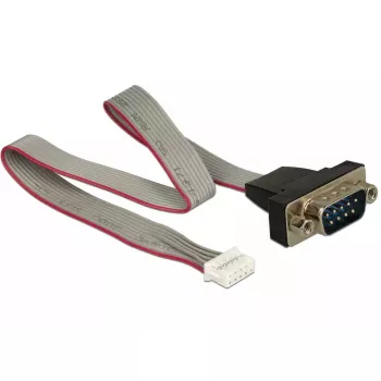 Sarjakaapeli DeLOCK 89632 musta harmaa punainen 0,3 m DB-9