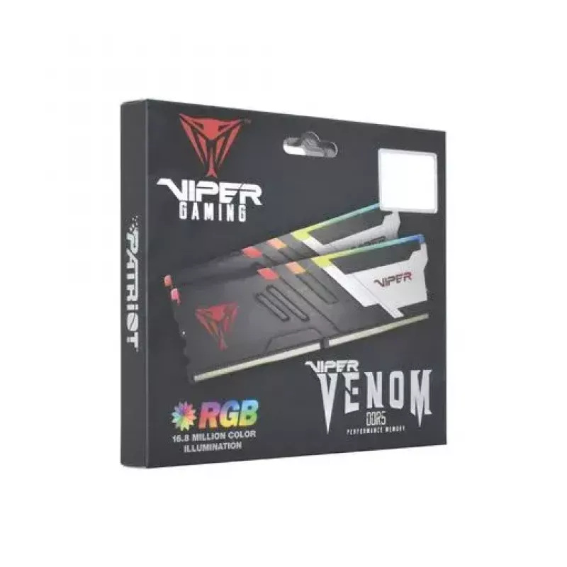 64 GB Patriot DIMM 5200 (2x 32 GB) Dual-Kit (musta, PVVR564G520C40K, Viper Venom RGB, INTEL XMP)
