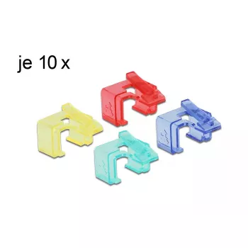 Kaapelikiinnike DeLOCK 86421 RJ45 monivärinen 40 kpl