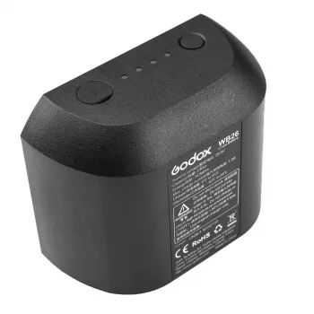 Kameran salaman lisävarusteakku Godox WB26 litiumioni 2600 mAh 28,8 V