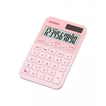 Taskulaskin CASIO SL-310YC — 10 numeroa, paristo/aurinko, vero- ja voittotoiminnot, vaaleanpunainen