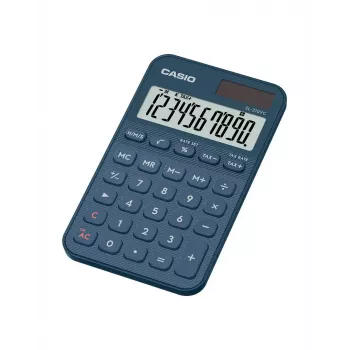 Taskulaskin Casio SL-310YC taskukoko perus 10-numeroinen paristo/aurinko laivastonsininen