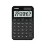 Pöytälaskin CASIO MS-20YC — perusmalli, paristo-/aurinkoenergia, vero- ja voittolaskenta, musta