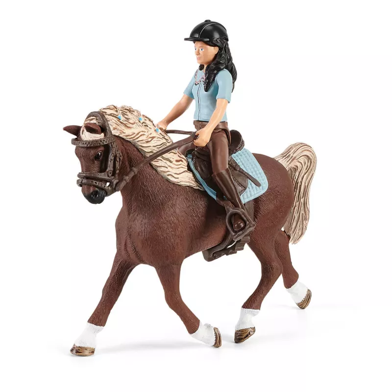 Eläin Schleich HORSE CLUB pesupaikka Emily & Luna