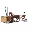 Eläin Schleich HORSE CLUB pesupaikka Emily & Luna