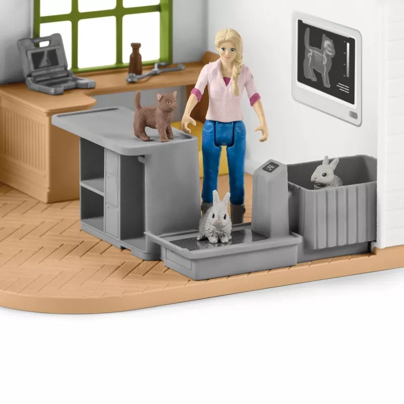 Eläinlääkäriasema eläimillä Schleich 42502