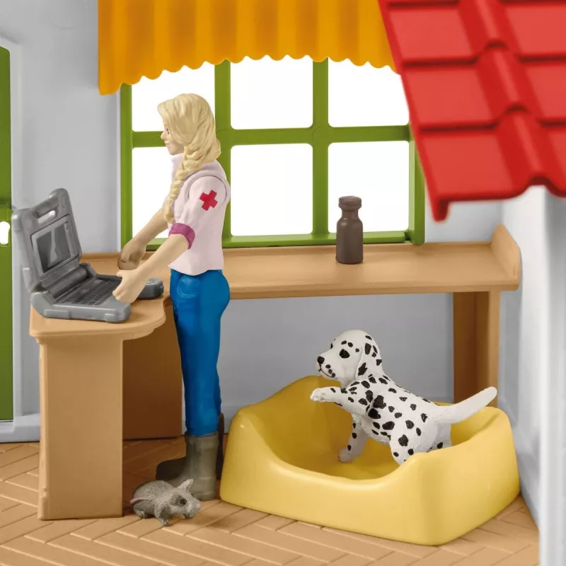 Eläinlääkäriasema eläimillä Schleich 42502