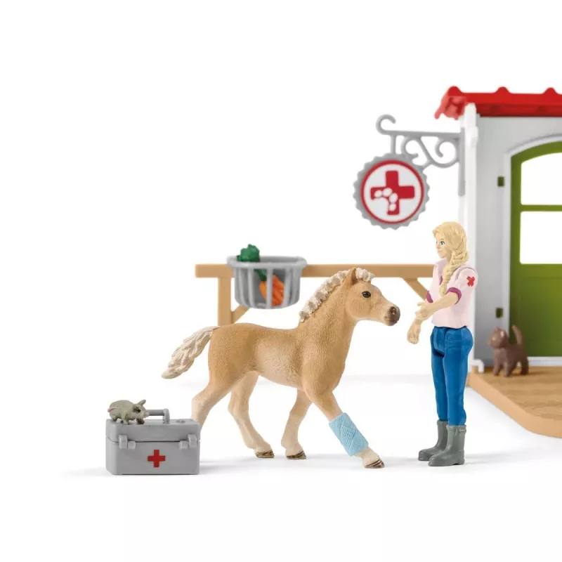 Eläinlääkäriasema eläimillä Schleich 42502
