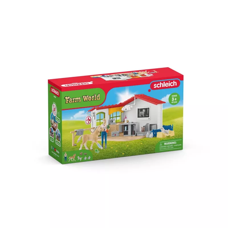 Eläinlääkäriasema eläimillä Schleich 42502