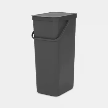 Brabantia Sort & Go 40L suorakaiteen muotoinen kierrätysjäteastia harmaa
