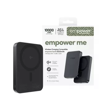 PanzerGlass empower™ kannettava varavirtalähde 10000mAh Space Black, 0,245 kg