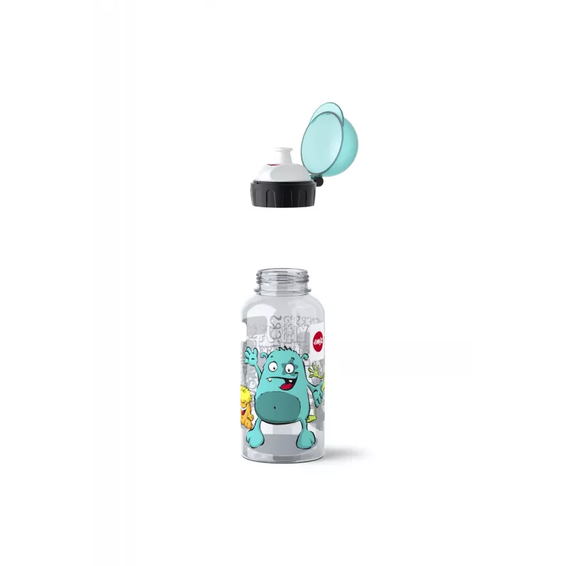 EMSA 518138 Kids Set Monster, 0,4 l juomapullo eväsrasialla, turkoosi