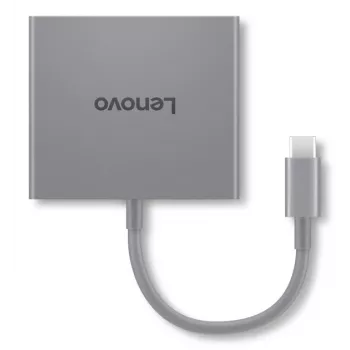 Lenovo GX91R64790 kannettavan telakointiasema/porttireplikaattori johdollinen USB 3.2 Gen 1 (3.1 Gen 1) Type-C harmaa