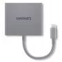 Lenovo GX91R64790 kannettavan telakointiasema/porttireplikaattori johdollinen USB 3.2 Gen 1 (3.1 Gen 1) Type-C harmaa
