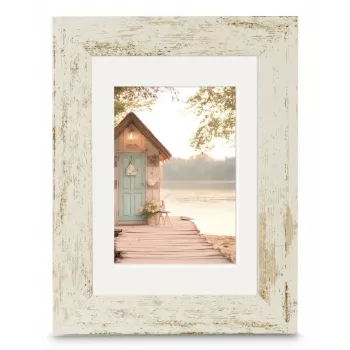 Hama Cottage yksittäinen kuvakehys, Old White, 13 x 18 cm (00193344)