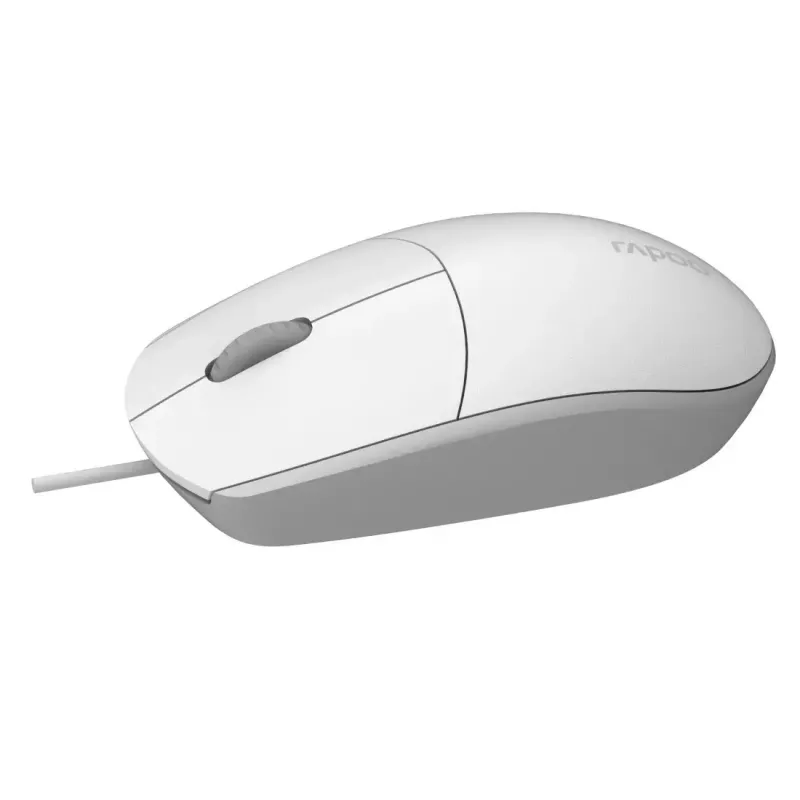 Johdollinen optinen hiiri Rapoo N100 valkoinen USB (18102)