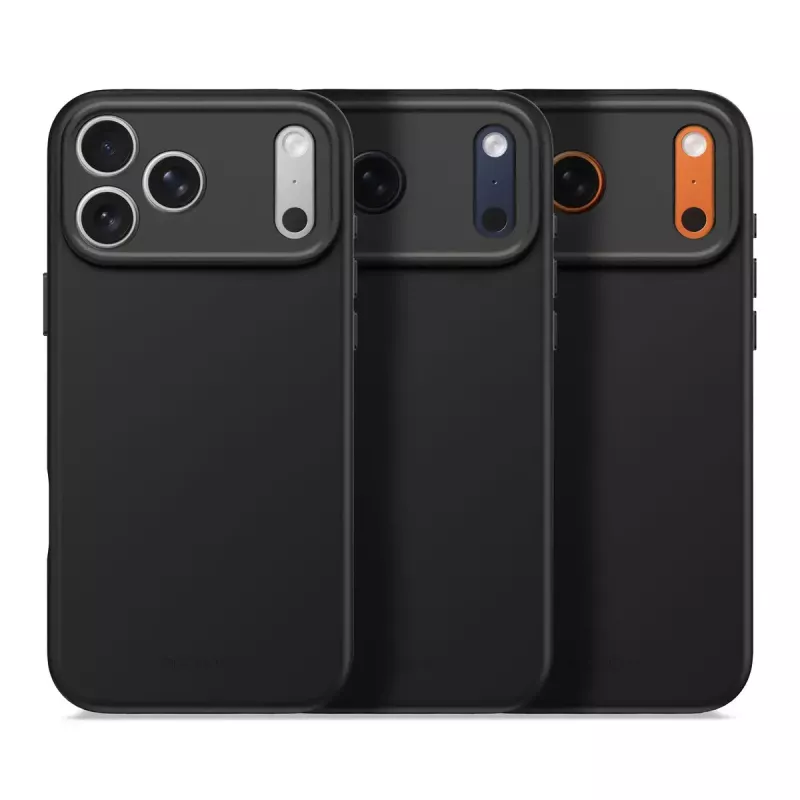 Decoded silikoninen takakansi Apple iPhone 17 Pro Max — yhteensopiva 6,9 inch (17,5 cm), musta, mikrokuitu/PU